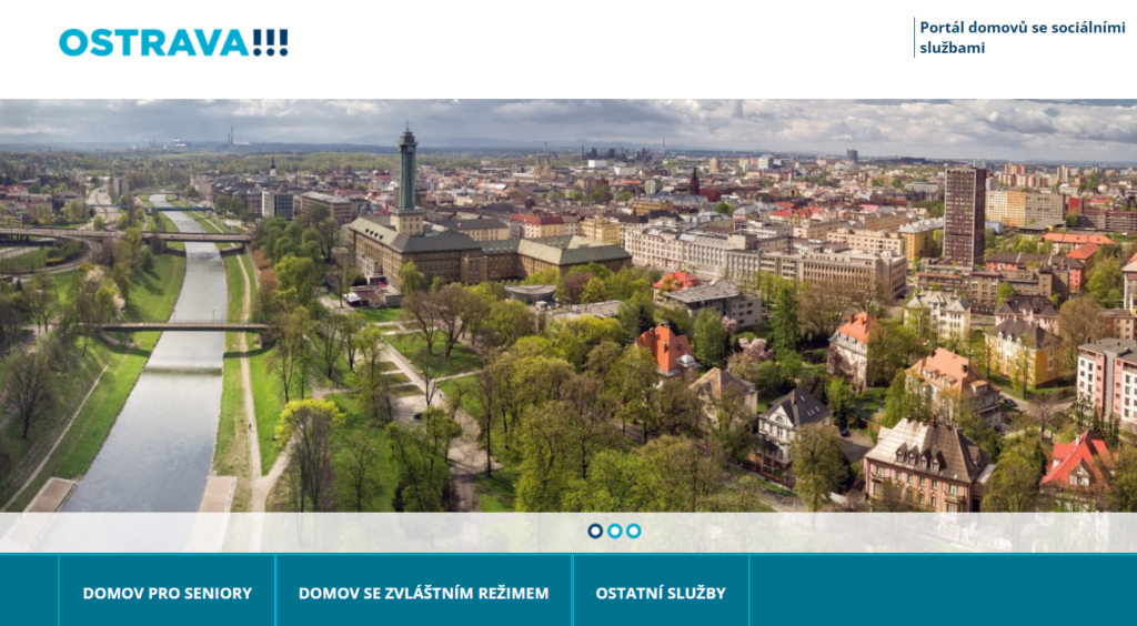 web portál domovů se sociálními službami Ostrava