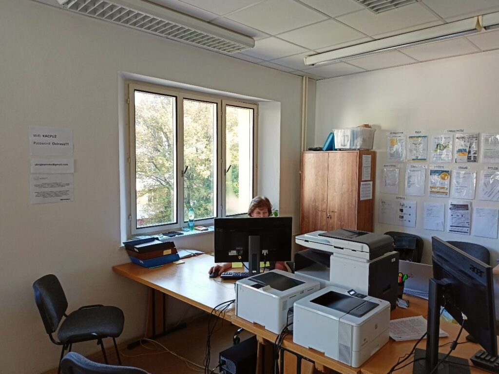 KACPU Ostrava je na nové adrese. Komunitní centrum pro ukrajinské uprchlíky. Sociální věci Ostrava.